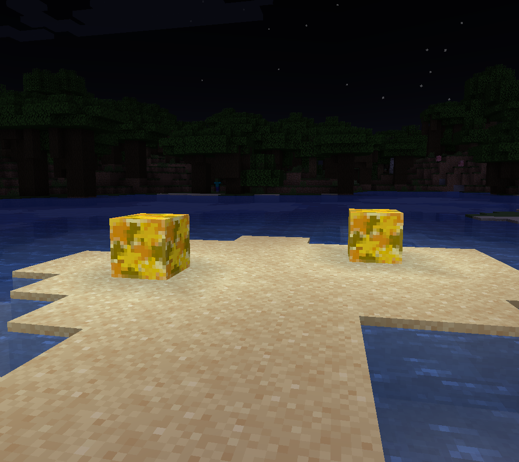 glowing starfish blocks